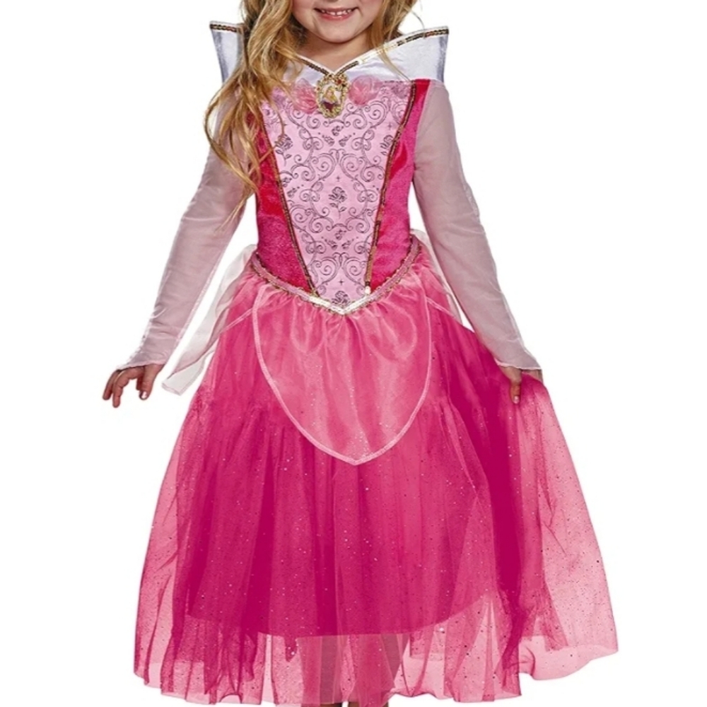 Disney Sleeping Beauty Pink and White Princess Costume for Kids - Picture 1 of 6